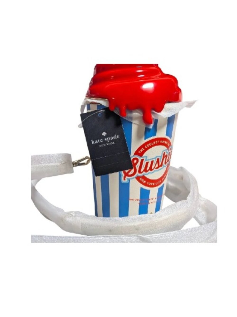 kate spade Red & Blue Slushie Party Cup crossbody bag
